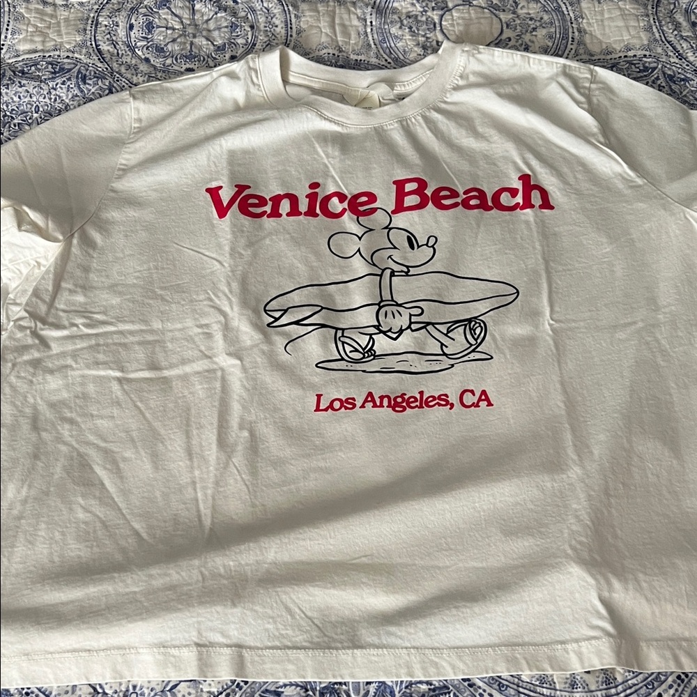 H&M White Venice Beach Graphic Tee